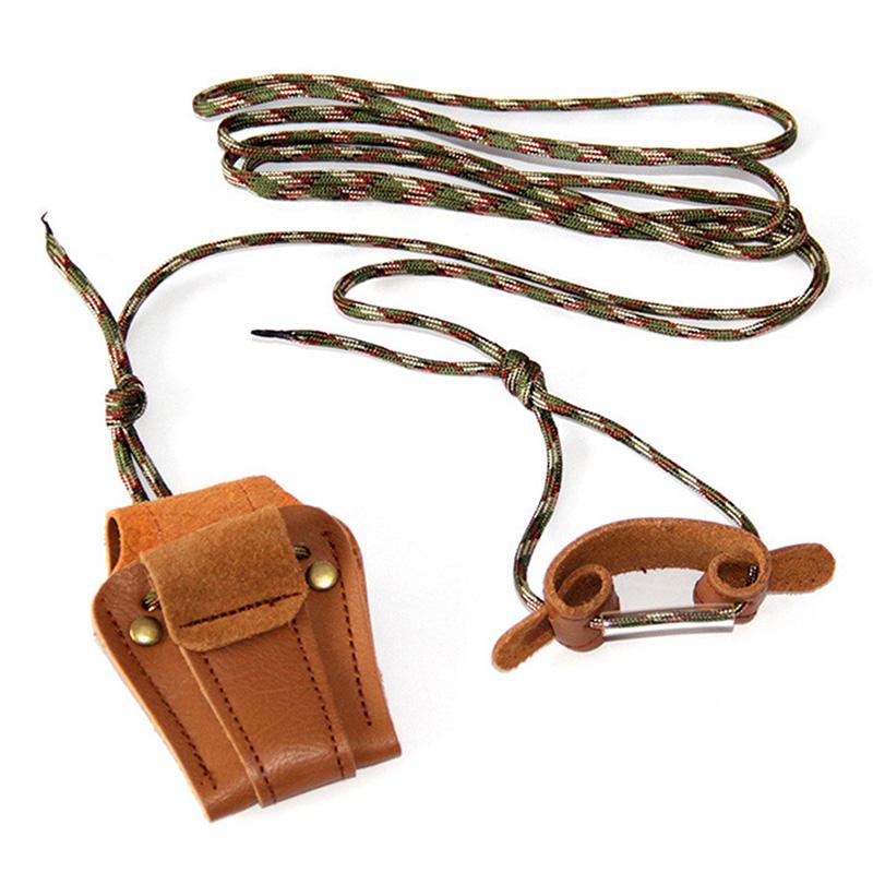 Pravá hovězí kůže Nástroj pro instalaci tětivy luku pro lukostřelbu Šňůra Provázek Lukostřelecký nástroj pro tětivu reflexního a dlouhého luku Šňůrka Lovec