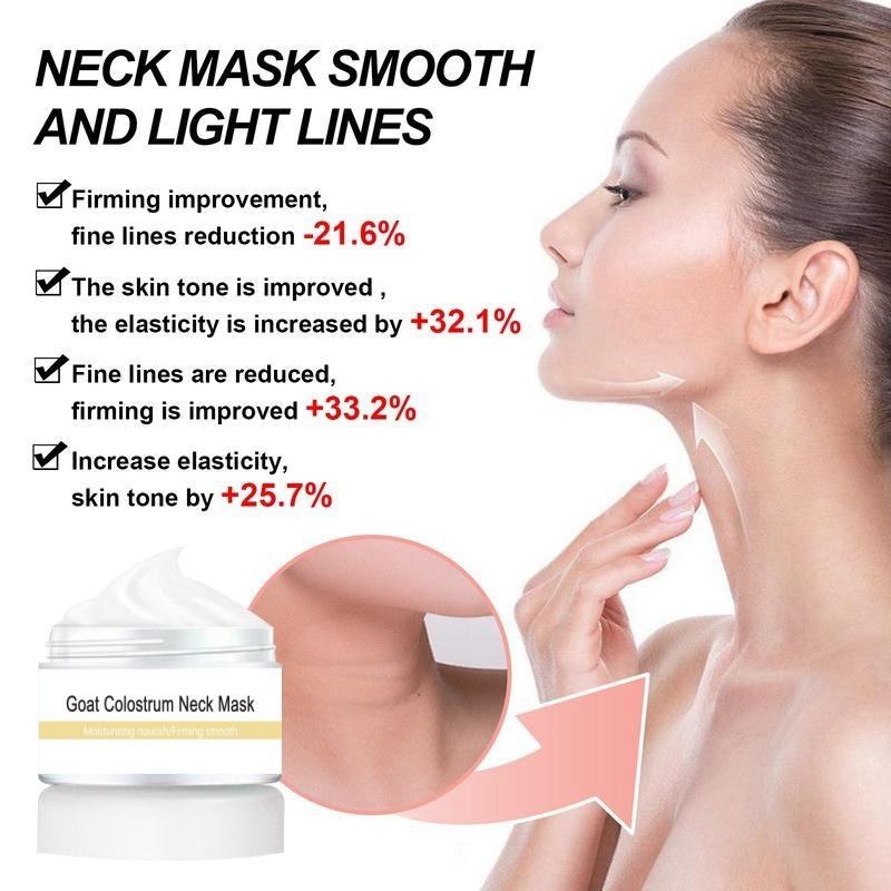 Rozjasní, zpevní a zkrášlí krk maska ​​vyblednutí linií krku jemné linky lift masážní péče o krk