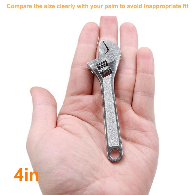 Small Carbon Steel Adjustable Monkey Wrench Tool, 1Pc Shifting Spanner