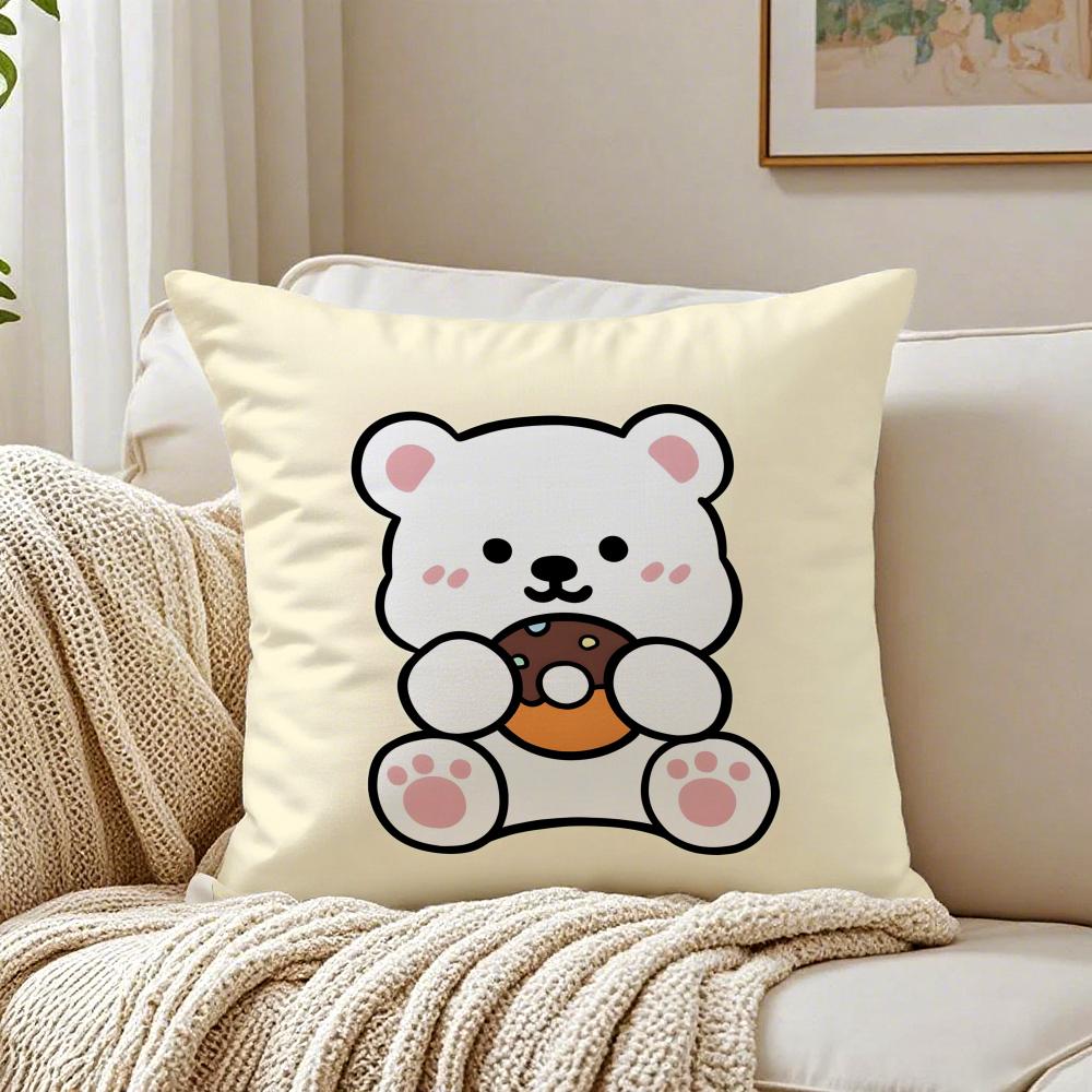 Bakery Animal Cartoon Collection Cushion Cover Pillowcase Antidustmite Living Room Sofa Decor Cushion Room