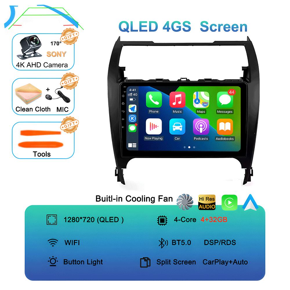 

Автомобильное радио Android 14 Carplay Auto для Toyota Camry 7 XV 50 55 2012 - 2017 Навигация GPS Мультимедийный проигрыватель видео Стерео WIFI+4G