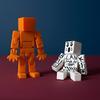 3D Printed Cube Robot Figurine Movable Joints Cube Man Stress Relief Toy Home Office Desktop Decoration Ornament