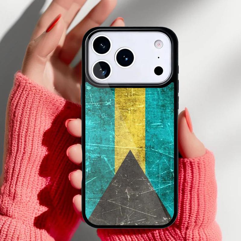 Bahamas Flagge Handyhülle für iPhone 17 16 15 14 13 Pro Max Rückabdeckung für 12 11 Pro Hülle