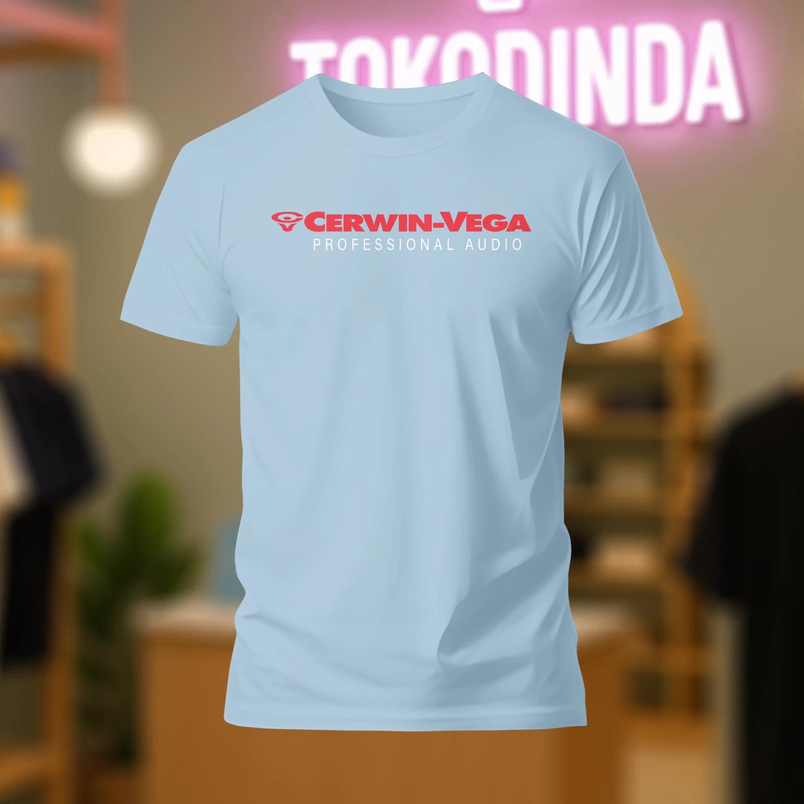 Cerwin Vega Professional Audio red logo T-Shirt Funny Made In USA S-5XL XXXXL