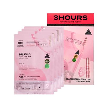 Collagen Reedle Shot 100 Masque Hydrogel 2 Étapes 4 pièces