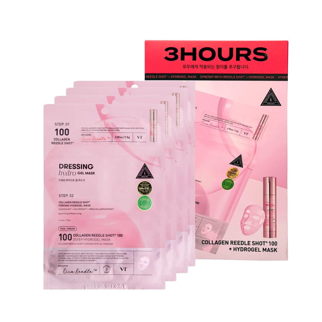 VT Cosmetics Collagen Reedle Shot 100 2Step Hydrogel Mask 4ea