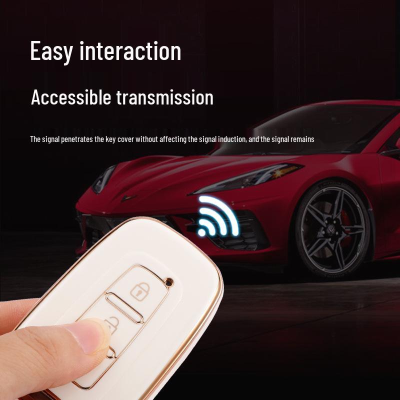 Hyundai Elantra 12th Gen, ix35, Sonata 8 Key Cover - Drop-Proof Protection with Full Shell and Buckle.