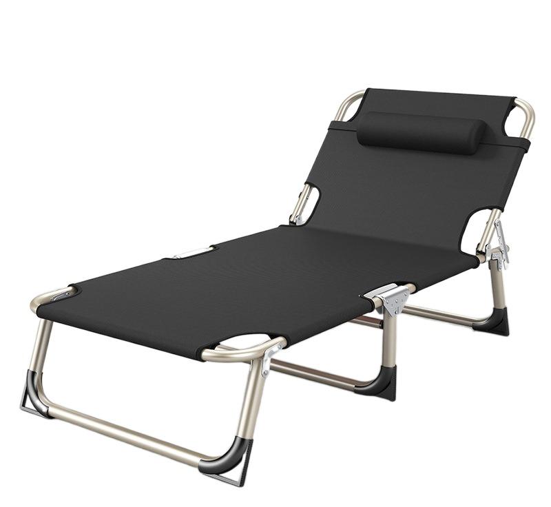 Durable Multifunctional Folding Bed Adjustable Household Folding Recliner Napping Lounger Home Office Outdoor