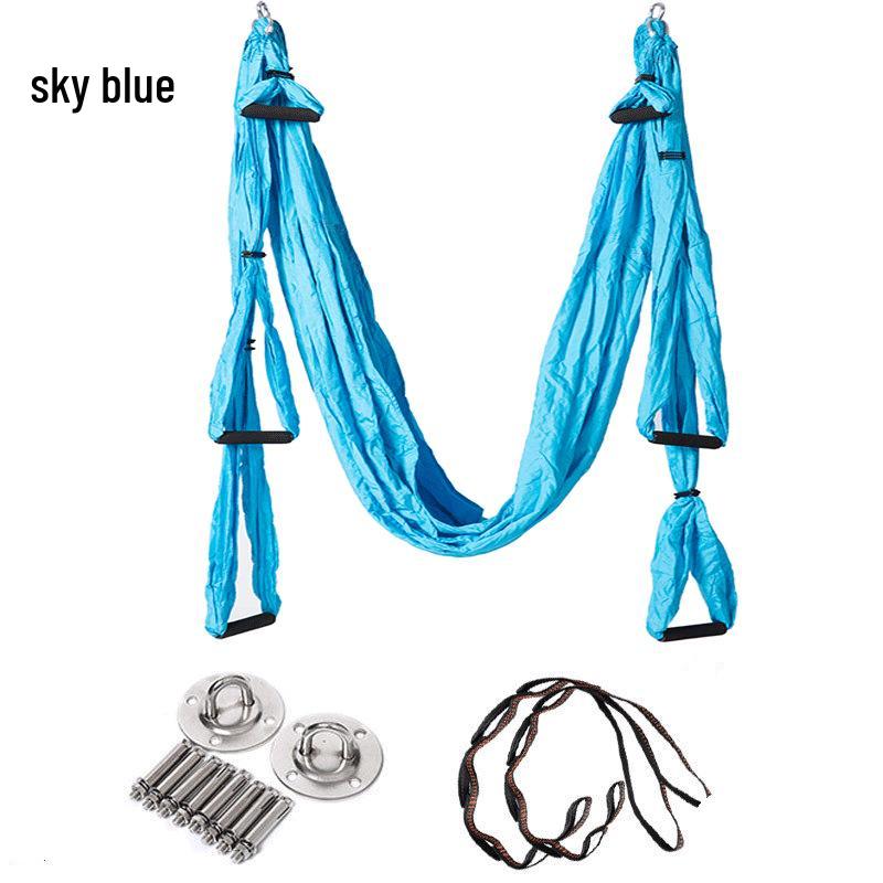 Aerial Yoga Hammock with Ceiling Mount & Extension Straps - Full Set