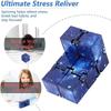 Fun Infinity Cube Flip ADHD Anxiety Toy Fingertips Game Puzzle Magic Decompression Christmas Gift for Kids