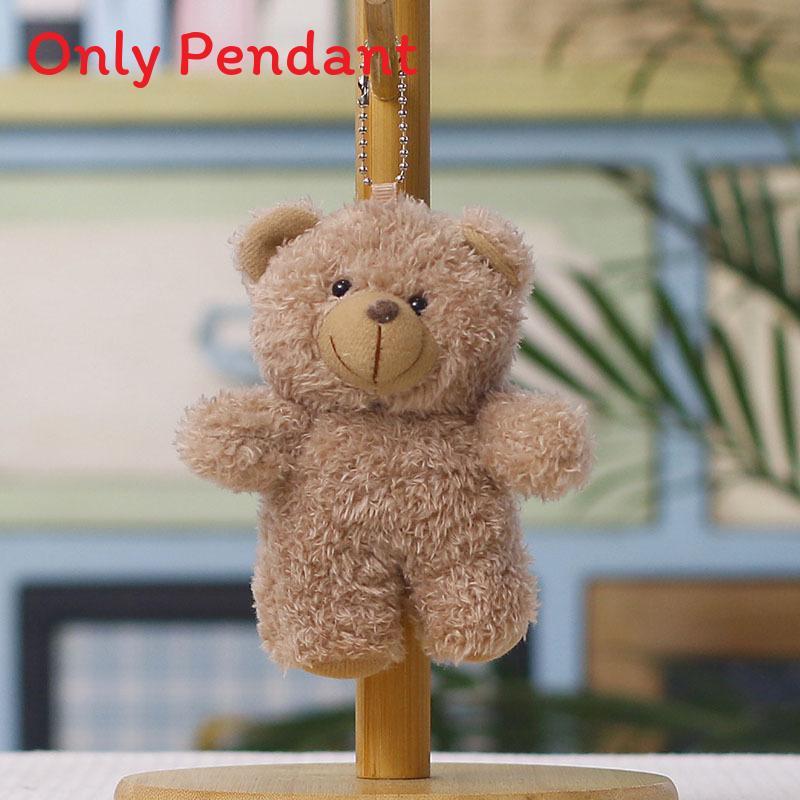 Plush Bear Keychain With Pp Cotton Filling For Bag Decoration And Gift Idea