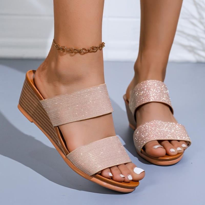 

Fashion 2025 Summer High Quality New Fashion Casual Platform Wedge High Quality New Fashion slippers women 36