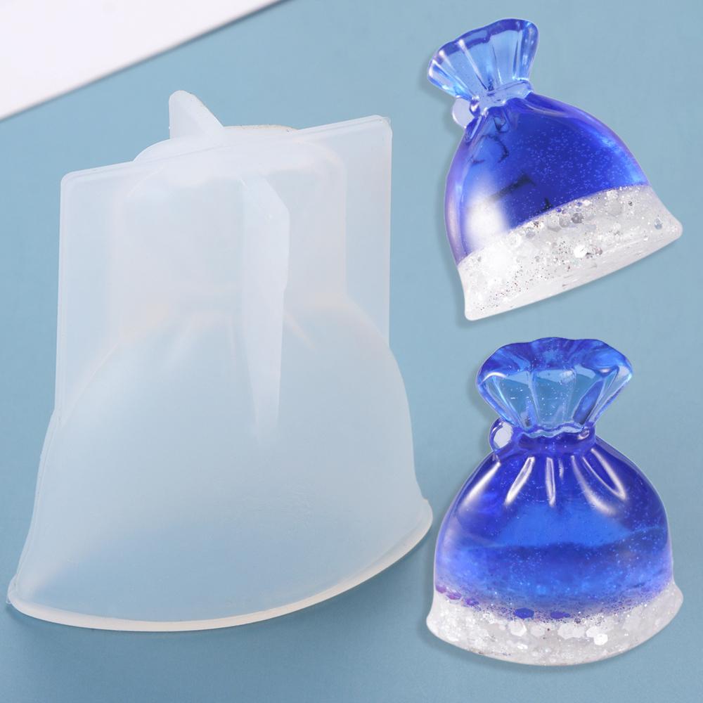 3D Lucky Bag Purse Silicone Mold Merry Christmas Epoxy Resin Silicone Mould Crystal Resin Molds Jewelry Making Tools DIY Crafts