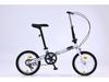 16-inch Folding Variable Speed Youth and Adult Bicycle — Single Speed Road and Mountain Bike for Outdoor Riding