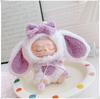 First, Second, and Third Generation Labubu Doll Clothes: 17cm Plush Onesie for 10cm Labubu Dolls, Cute Cartoon Design