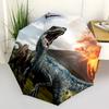 1PC Dinosaur Volcano Automatic Open/Close, Durable Foldable Design, Fashionable Compact Umbrella for Outdoor Adventures, Daily