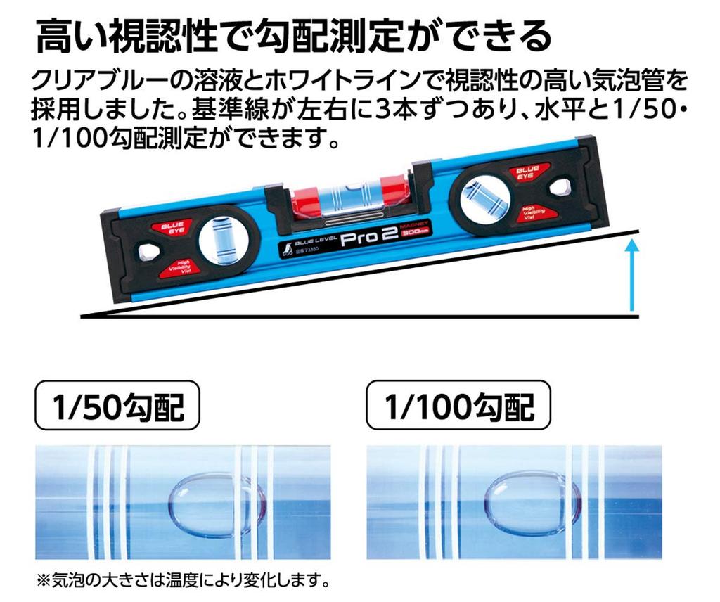 Shinwa Sokutei Blue Level Pro2 300mm with Magnet 73380