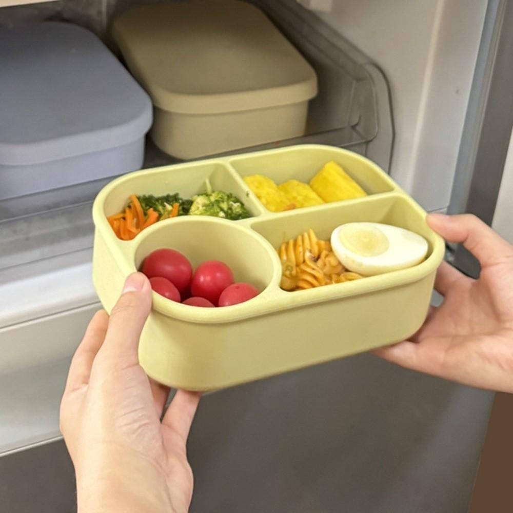 4 Grids Divided Lunch Box Leak-Proof Food Storage Container  Picnic
