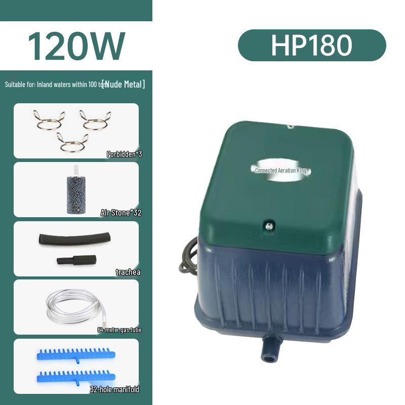 220V Silent Commercial Aerator: Large Airflow Oxygen Pump for Fish Tanks and Fish Farming