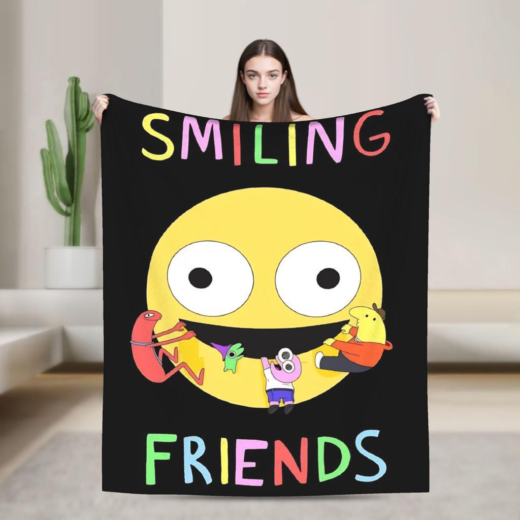 Smiling Friend Games Blanket Quality Warm Soft  Throw Blanket Spring Travel Office Home Decor Novelty Bedspread