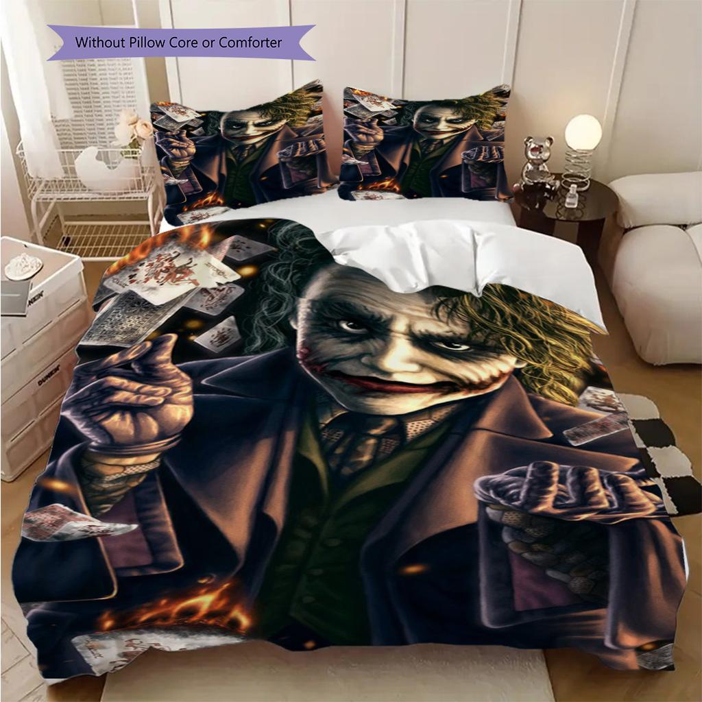 Joker Dark Clown'S Tale Threepiece Set 1 Duvet Cover 2 Pillowcase Without Core Duvet Cover And Pillowcase Soft And Comfortable