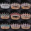 Barocke Kristall Diademe und Kronen Strass-Abschlussball Diadem Krone Diadem für Damen Braut Hochzeit Haarschmuck Schmuck Krone