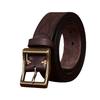 Retro Personality Trend Embossed Thickened First Layer Cowhide Belt Men'S Genuine Leather Copper Buckle Casual Jeans Belt Men'S