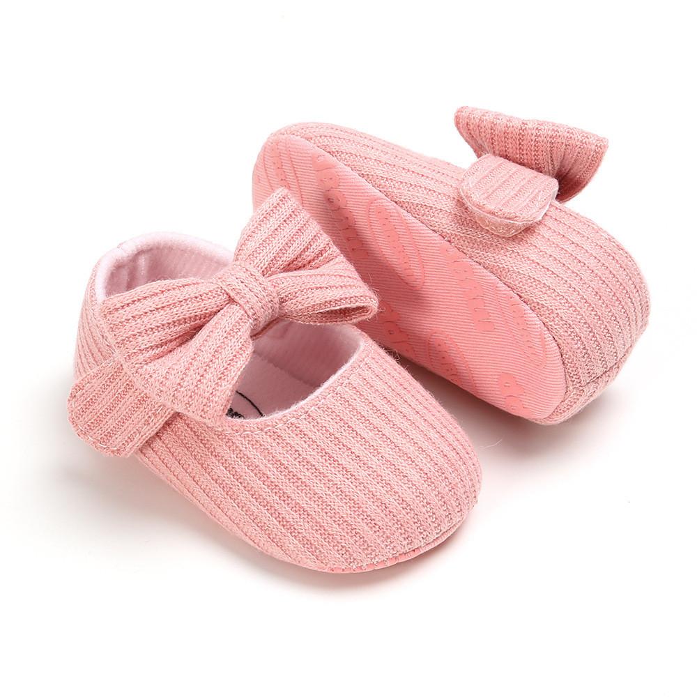 Baby Girl Princess Shoes With Flower Decoration For Spring And Fall Play