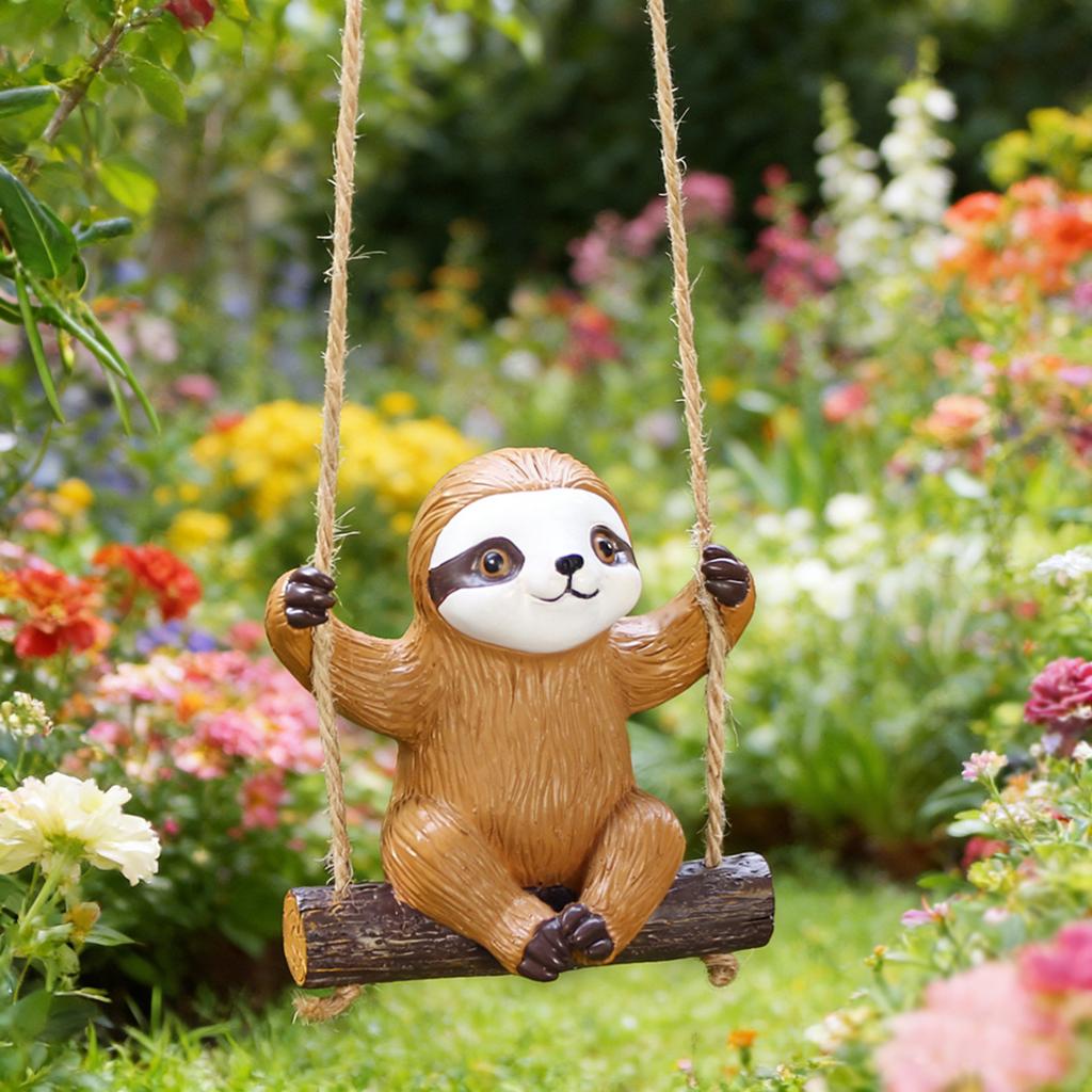Swing Sloth Hanging Decorations, Garden Crafts