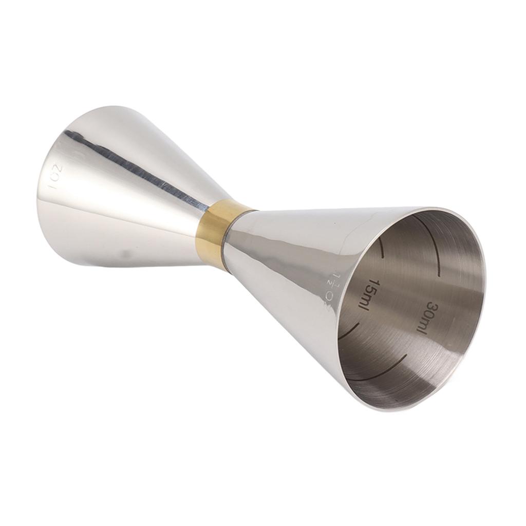 Koktejlová odměrka oboustranná 304 nerezová ocel barová odměrná nádoba se stupnicí pro domácí párty