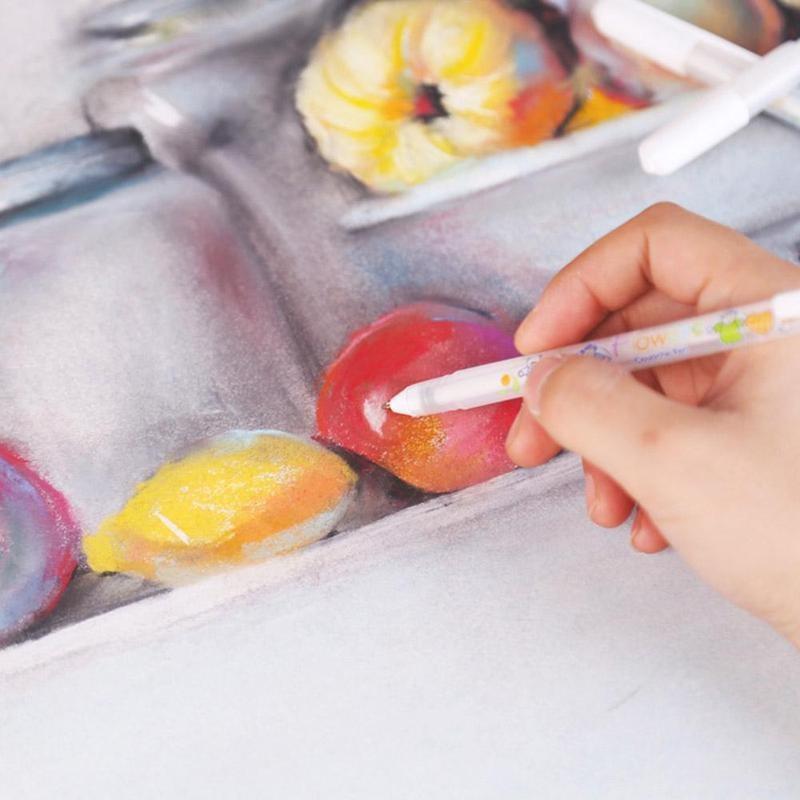 2PCS Color Photo Album 0.8 MM Gel Pen Cute White Ink Pen Unisex Pen Gift for Kids Office Stationery