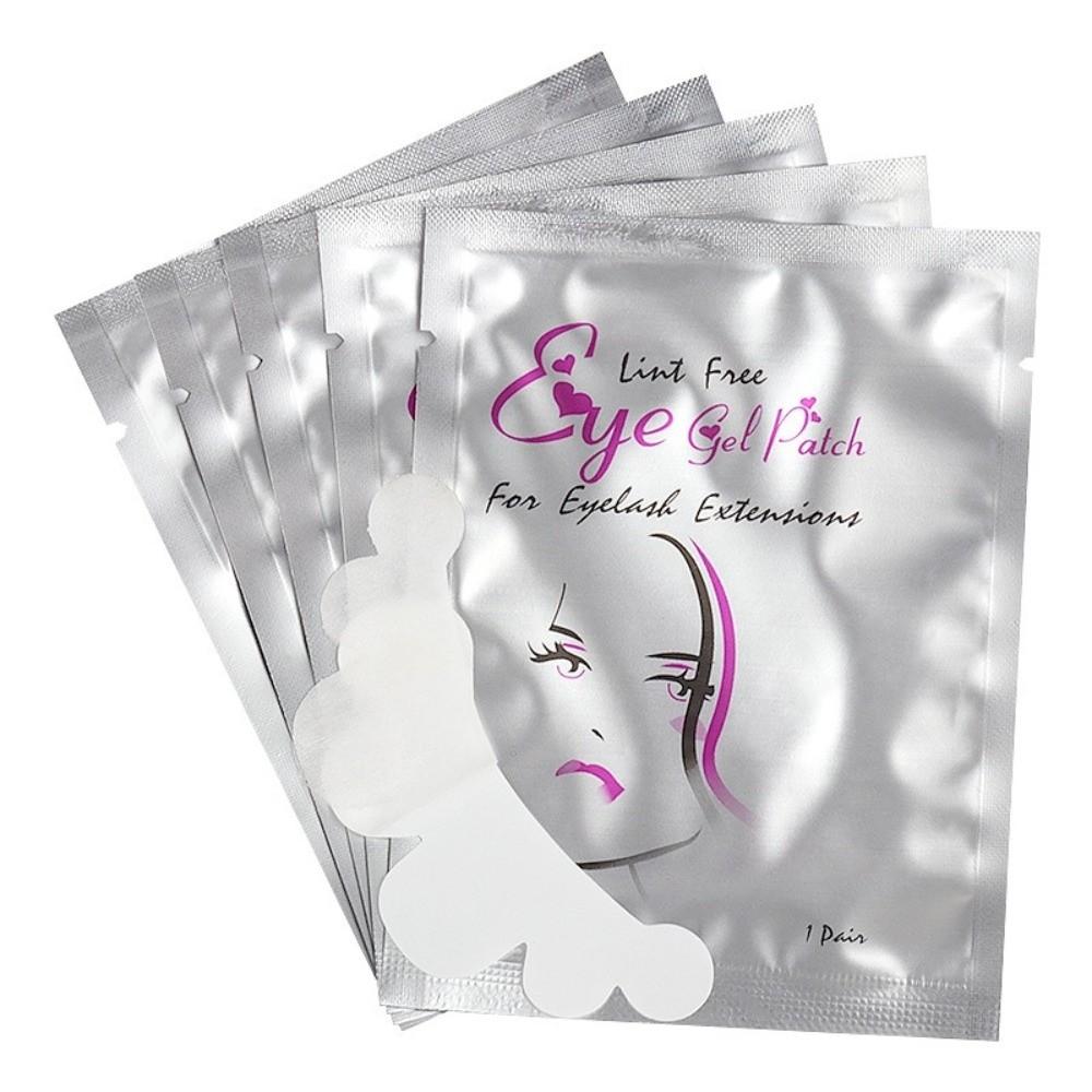 50Pairs Cloud Shape Grafting Eyelash Under Eye Pads White Lash Gel Patches Lash Grafting