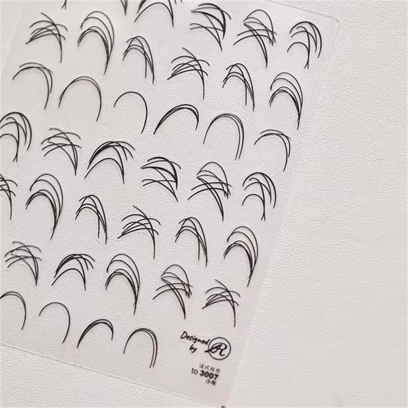 1PCS French Jelly Nail Stickers Dreamy Bubble Meteor Butterfly Star Moon Self Adhesive Stickers For Nail DIY Nail Art Decoration