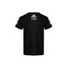 Adidas T Shirts Men's Black Crew Neck Moderate Straight Fit CV4536