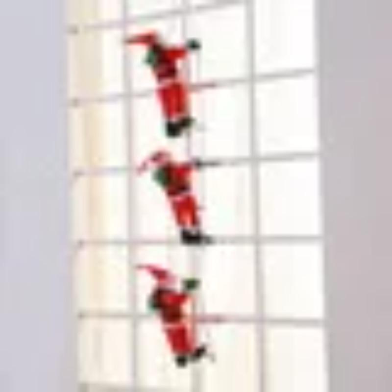 Santa Claus Climbing On Rope Ladder Christmas Ornament for Christmas Tree Party Home Door Wall Decoration 25CM
