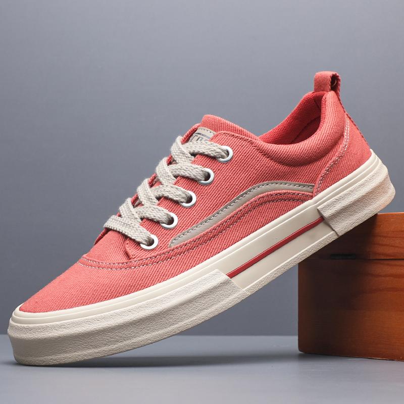 Fashion 2025 Men's Canvas Shoes Outdoor Fashion Skateboard Shoes Comfor Non-Slip Casual Sneakers Breathable Men Walking Shoes SS25823