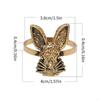 6Pcs Easter Rabbit Napkin Rings Set for Spring Parties and Family Gatherings 6XDE