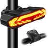 NineLeaf Smart Bike Tail Light with Turn Signals and Brake Light, Anti-Theft Bicycle Alarm Tail Light with Electric Bell and Automatic Brake