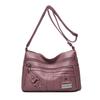 Soft Leather Large Capacity Multi Compartment Shoulder Bag