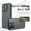 For Realme 15T 5G Case Skin-Touch TPU + PC Matte Phone Back Cover, Transparent Black