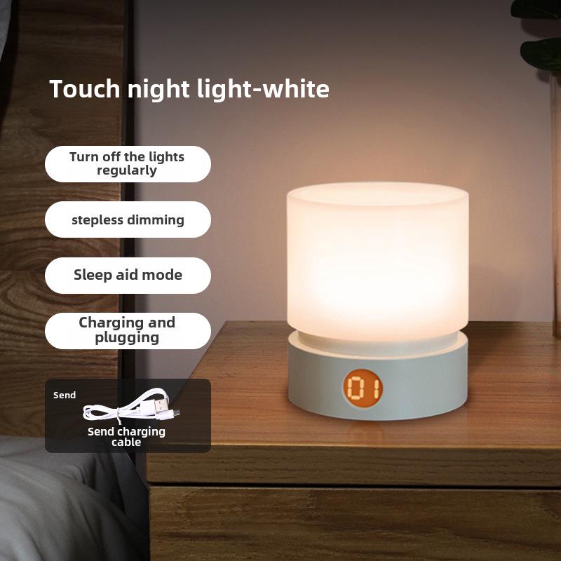 Nordic Rotating Cylindrical Night Light with Breathing Mode