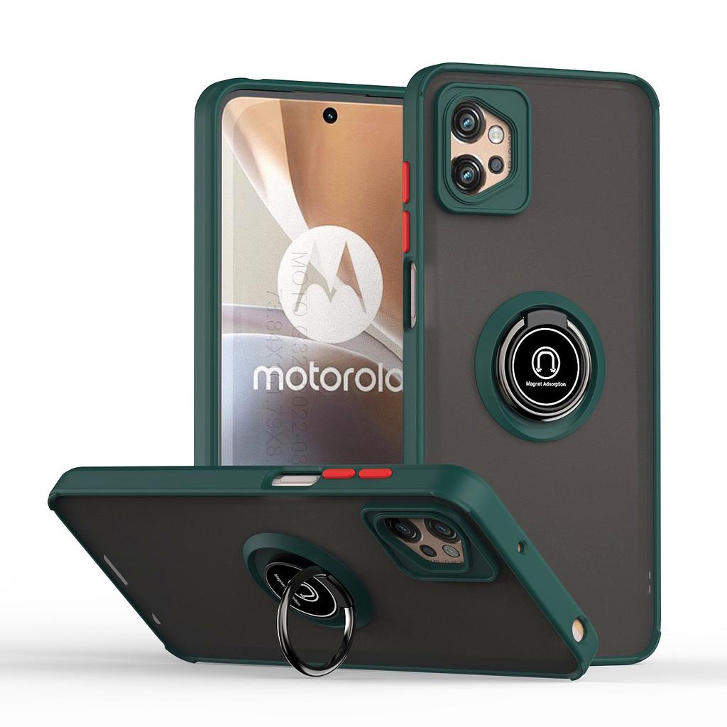 Camera Protection For Motorola Moto G32 Ring Car Holder Cover NEW Shockproof Magnetic Case Magnet Ring Matte Case
