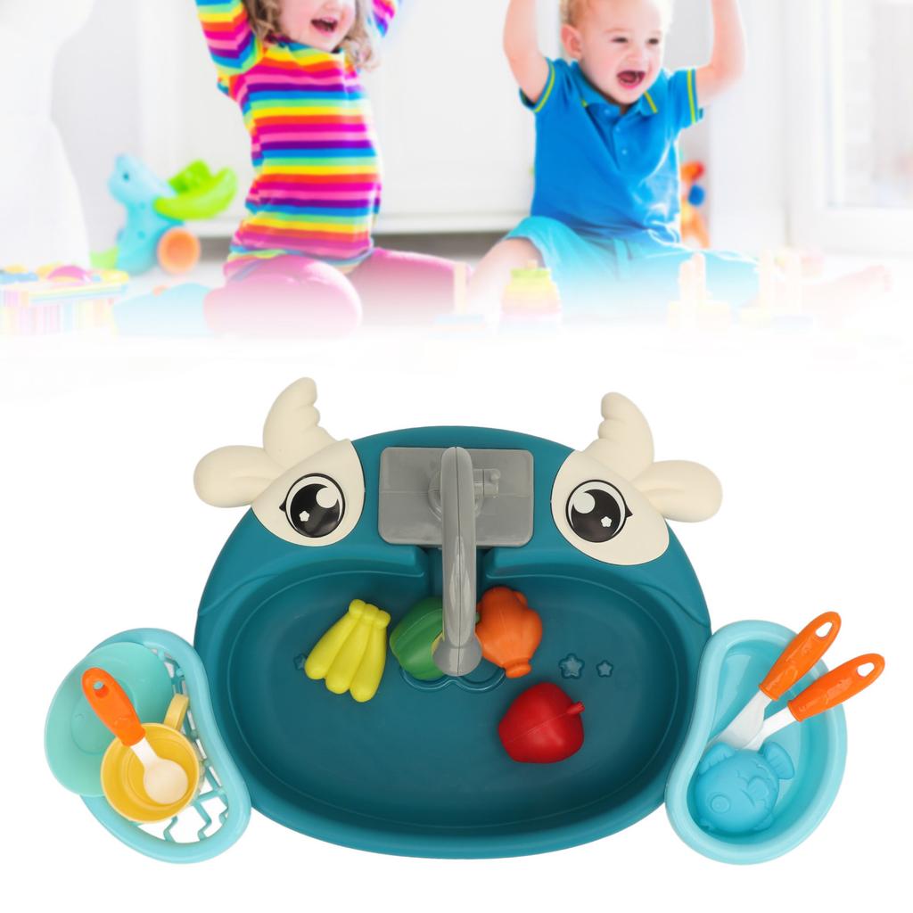 Lave-vaisselle de cuisine électrique Jouets Simulation Eau Circulante Innovante Évier de cuisine interactif Jouets pour enfants Cadeaux