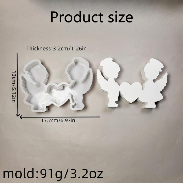 Stylish Decorative Sturdy Silicone Mould of Boy and Girl with Heart for Jewelry Accessory and Home Crafting Supplies