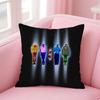 Hot New Chris Brown Rapper Pillow Case Anti-Dustmite Pillowcase Invisible Zipper Silky Short Plush Sofa Cushion Cover