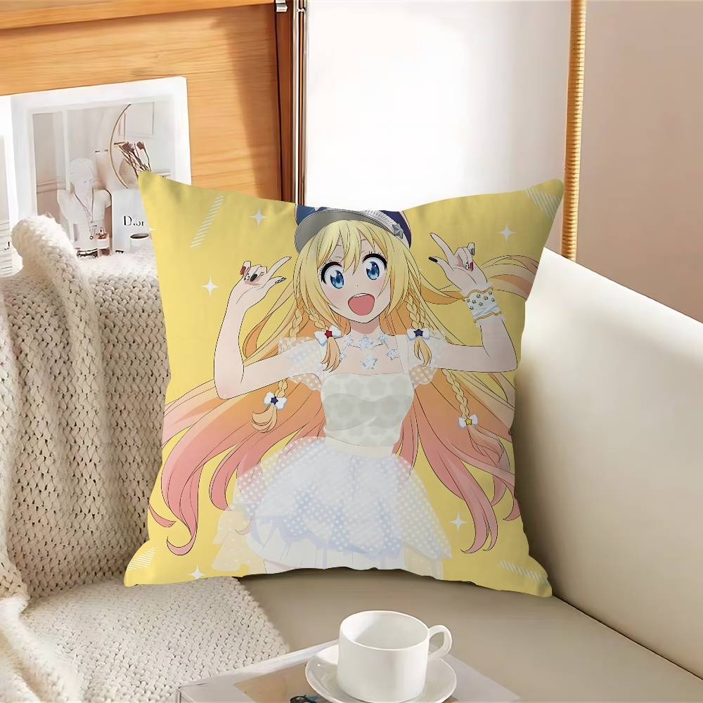 Anime Nisekoi-I Pillow Case Removable Washable Cushion Cover – All-Season Soft Linen