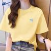 Warrior Damen locker geschnittenes Baumwoll-T-Shirt mit Rundhalsausschnitt und Schmetterlingsdruck