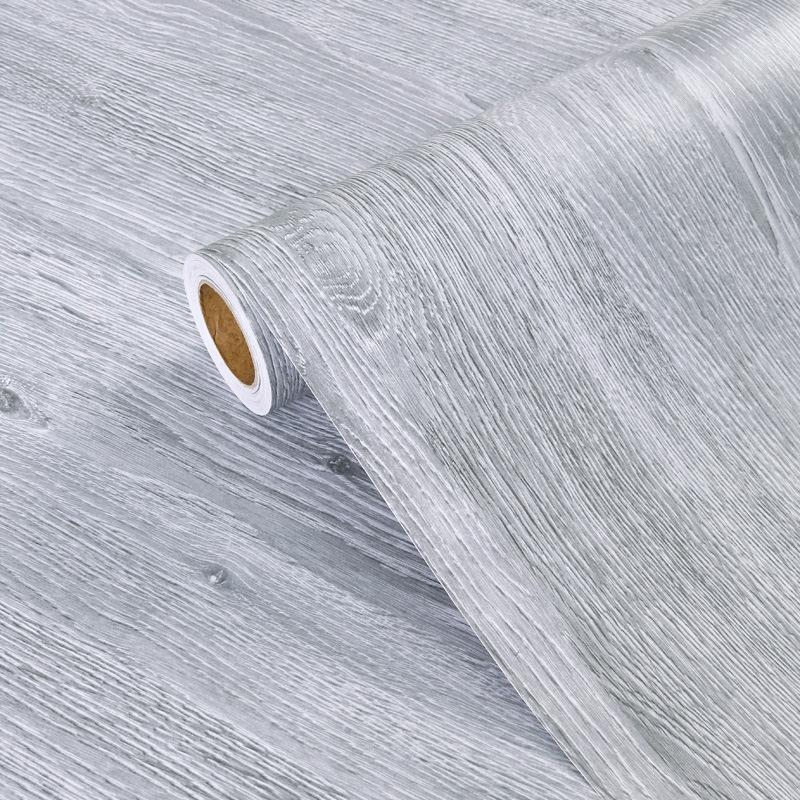 1Roll Peel and Stick Floor sticker Natural Wood Grain Appearance Self Adhesive Scratch Prevention Suitable for Kit