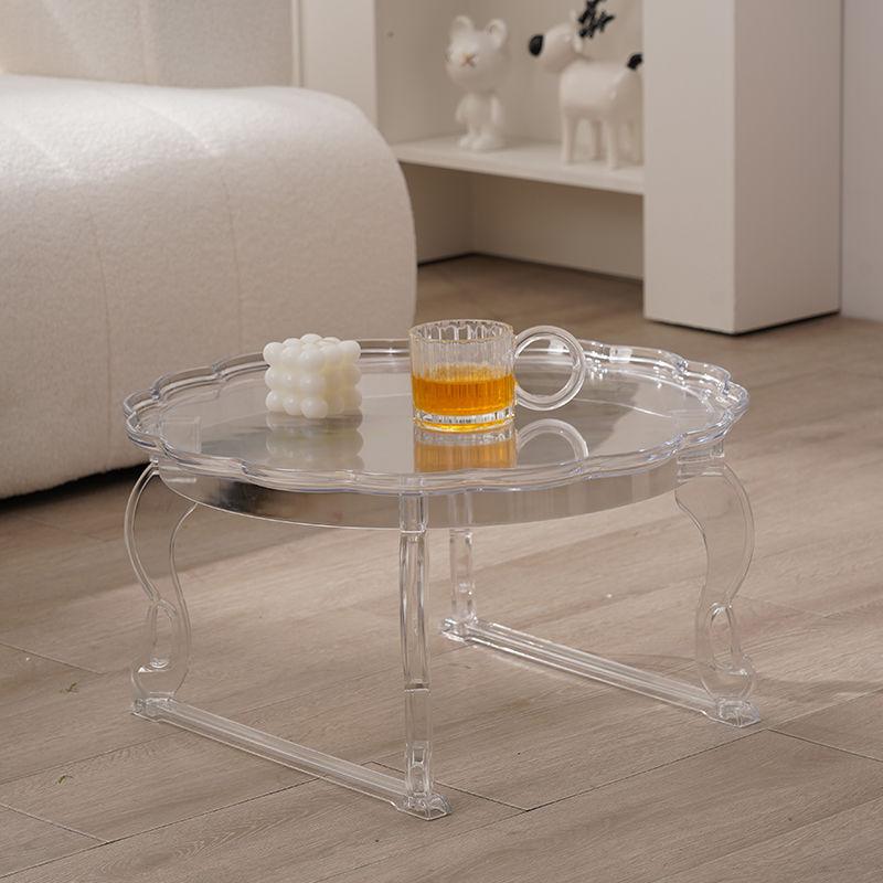 Acrylic Small Coffee Table Nordic Round Tea Tables Modern Living Room Center Table Minimalist Luxury Side Tables Home Furniture