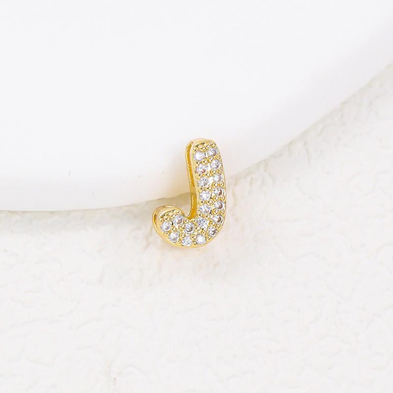 Hot-Selling 26-Letter Zirconia Pendant Necklace with Diamond Cute Design